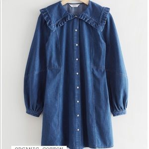& other stories denim dress